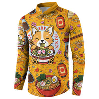 Kawaii Ramen Cute Anime Dog Corgi Button Sweatshirt Japanese Noodles