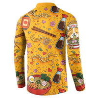 Kawaii Ramen Cute Anime Dog Corgi Button Sweatshirt Japanese Noodles