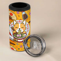Kawaii Ramen Cute Anime Dog Corgi 4 in 1 Can Cooler Tumbler Japanese Noodles