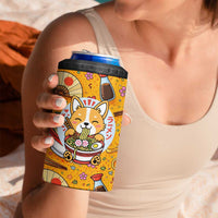 Kawaii Ramen Cute Anime Dog Corgi 4 in 1 Can Cooler Tumbler Japanese Noodles