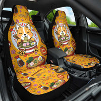 Kawaii Ramen Cute Anime Dog Corgi Car Seat Cover Japanese Noodles