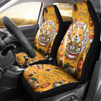 Kawaii Ramen Cute Anime Dog Corgi Car Seat Cover Japanese Noodles