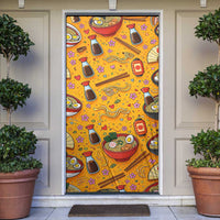Kawaii Ramen Cute Anime Dog Corgi Door Cover Japanese Noodles