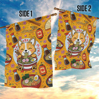 Kawaii Ramen Cute Anime Dog Corgi Garden Flag Japanese Noodles