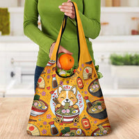 Kawaii Ramen Cute Anime Dog Corgi Grocery Bag Japanese Noodles