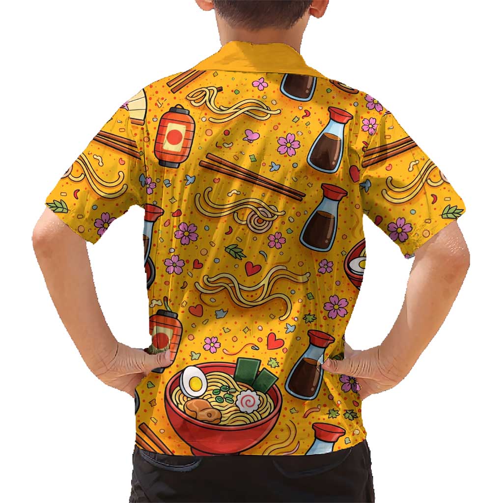 Kawaii Ramen Cute Anime Dog Corgi Hawaiian Shirt Japanese Noodles