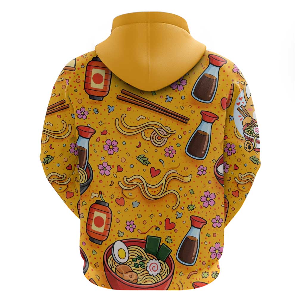 Kawaii Ramen Cute Anime Dog Corgi Hoodie Japanese Noodles