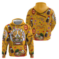 Kawaii Ramen Cute Anime Dog Corgi Hoodie Japanese Noodles