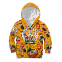 Kawaii Ramen Cute Anime Dog Corgi Kid Hoodie Japanese Noodles