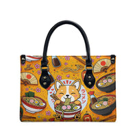 Kawaii Ramen Cute Anime Dog Corgi Leather Bag Japanese Noodles