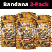 Kawaii Ramen Cute Anime Dog Corgi Neck Gaiter Japanese Noodles