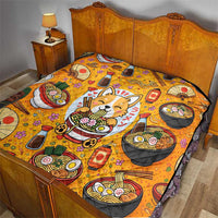 Kawaii Ramen Cute Anime Dog Corgi Quilt Japanese Noodles