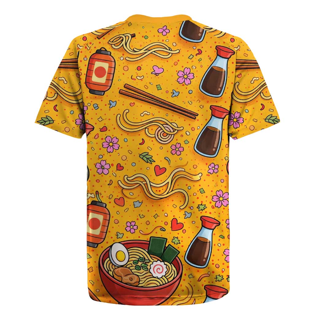 Kawaii Ramen Cute Anime Dog Corgi Rugby Jersey Japanese Noodles