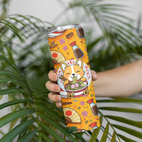 Kawaii Ramen Cute Anime Dog Corgi Skinny Tumbler Japanese Noodles
