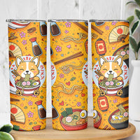 Kawaii Ramen Cute Anime Dog Corgi Skinny Tumbler Japanese Noodles