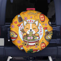 Kawaii Ramen Cute Anime Dog Corgi Spare Tire Cover Japanese Noodles