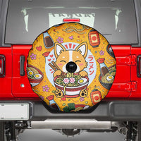 Kawaii Ramen Cute Anime Dog Corgi Spare Tire Cover Japanese Noodles