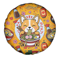 Kawaii Ramen Cute Anime Dog Corgi Spare Tire Cover Japanese Noodles