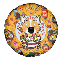 Kawaii Ramen Cute Anime Dog Corgi Spare Tire Cover Japanese Noodles