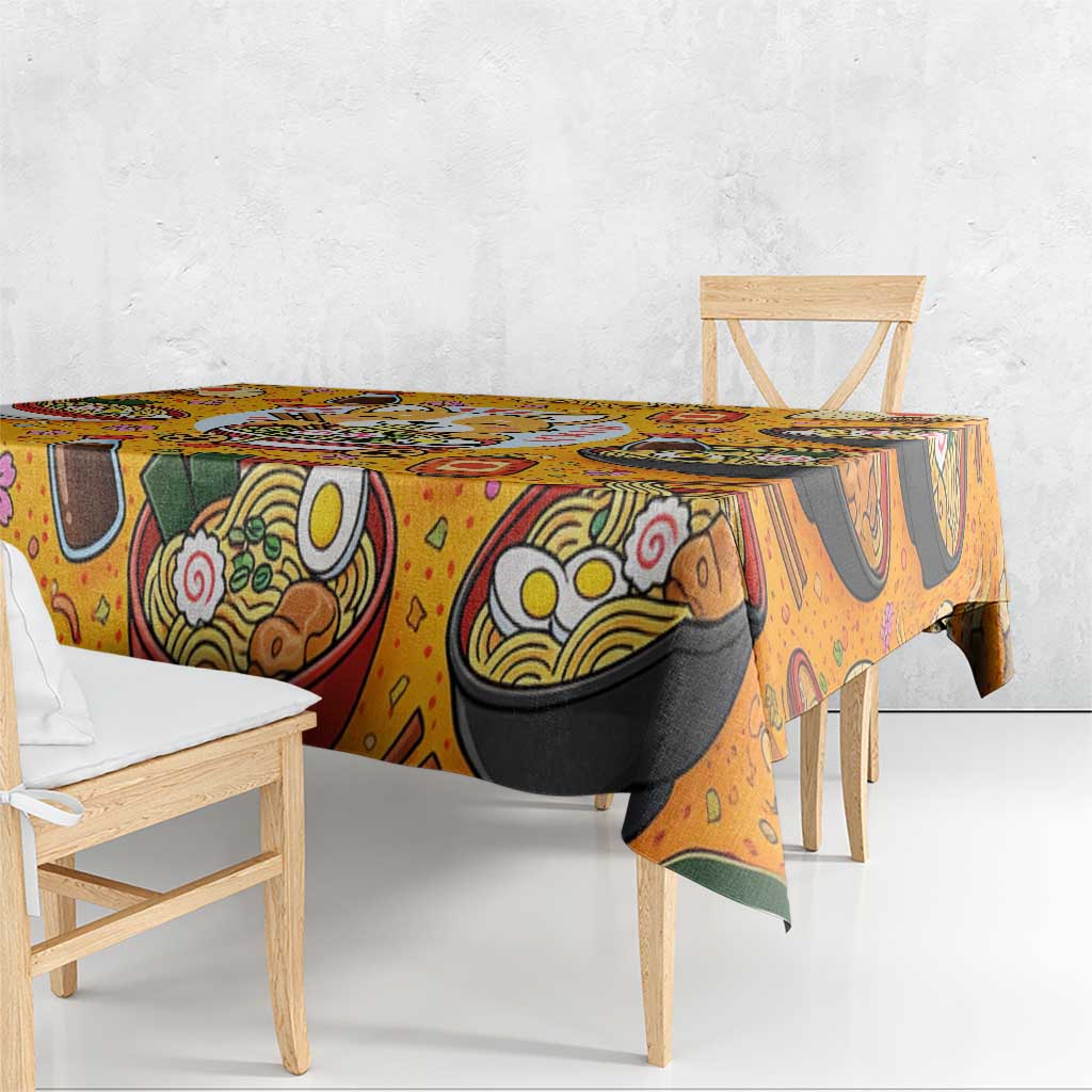 Kawaii Ramen Cute Anime Dog Corgi Tablecloth Japanese Noodles
