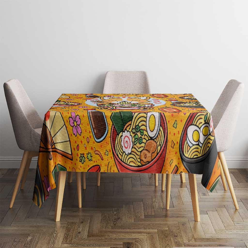 Kawaii Ramen Cute Anime Dog Corgi Tablecloth Japanese Noodles