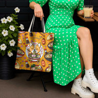 Kawaii Ramen Cute Anime Dog Corgi Tote Bag Japanese Noodles