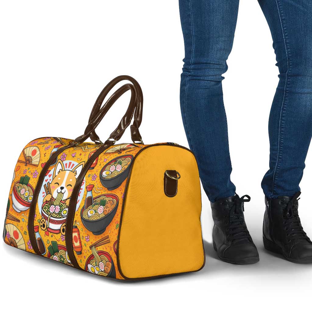 Kawaii Ramen Cute Anime Dog Corgi Travel Bag Japanese Noodles