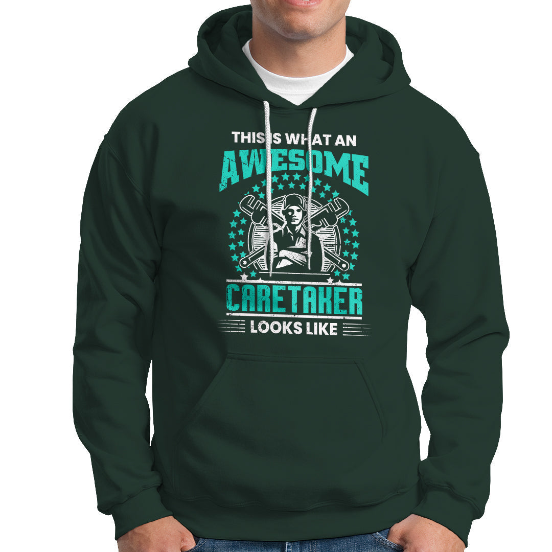 This Is What An Awesome Caretaker Hoodie - Wonder Print Shop