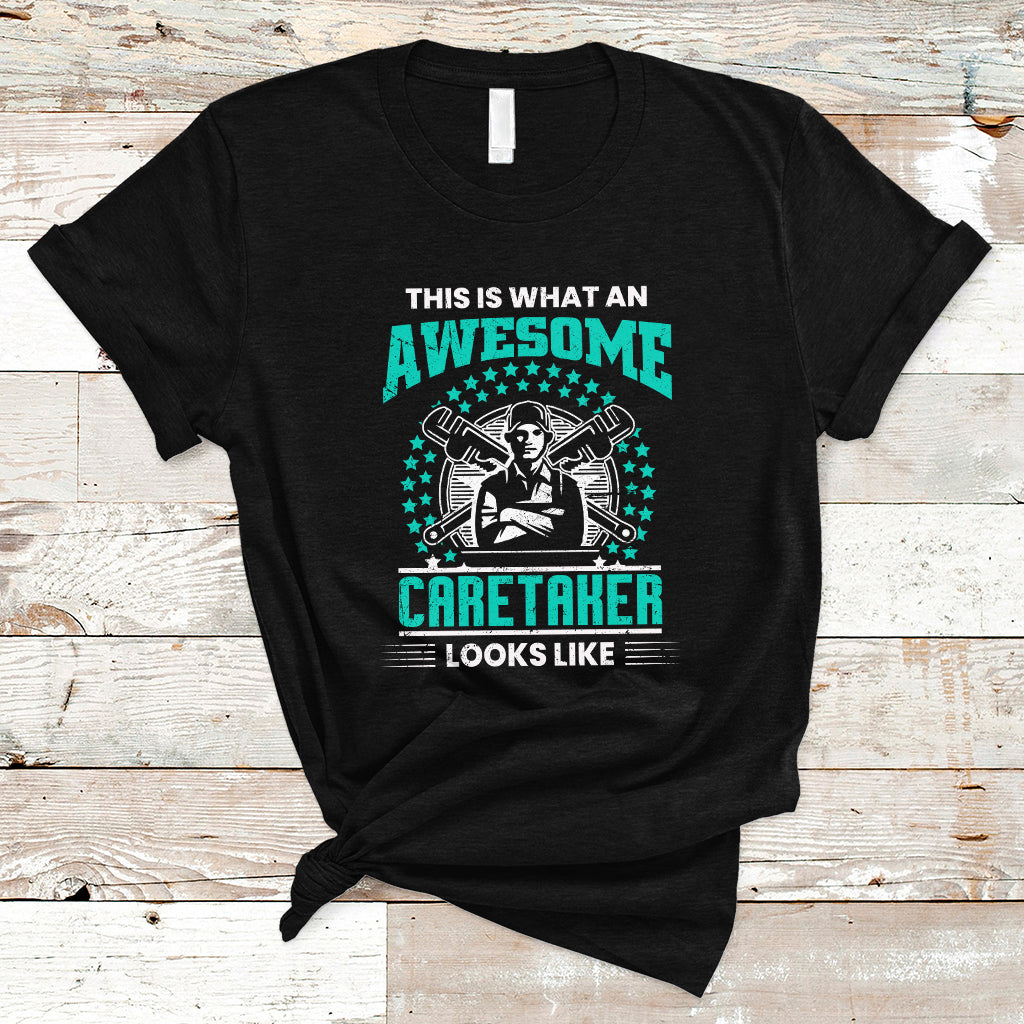 This Is What An Awesome Caretaker T Shirt - Wonder Print Shop