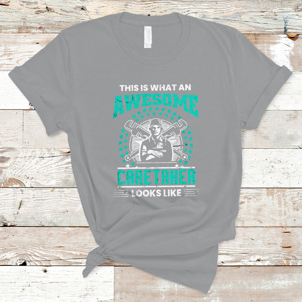 This Is What An Awesome Caretaker T Shirt - Wonder Print Shop