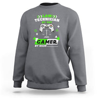Law Technician Sweatshirt By Day Gamer By Night - Wonder Print Shop