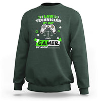 Law Technician Sweatshirt By Day Gamer By Night - Wonder Print Shop