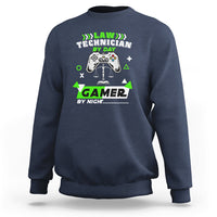 Law Technician Sweatshirt By Day Gamer By Night - Wonder Print Shop