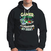 Night Auditor Hoodie Gamer By Day, Auditor By Night - Wonder Print Shop