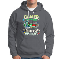 Night Auditor Hoodie Gamer By Day, Auditor By Night - Wonder Print Shop