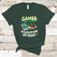 Night Auditor T Shirt Gamer By Day, Auditor By Night - Wonder Print Shop
