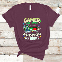 Night Auditor T Shirt Gamer By Day, Auditor By Night - Wonder Print Shop