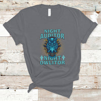 Night Auditor T Shirt Night Owlitor - Wonder Print Shop
