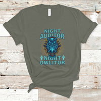 Night Auditor T Shirt Night Owlitor - Wonder Print Shop