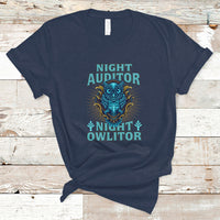 Night Auditor T Shirt Night Owlitor - Wonder Print Shop
