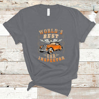 Worlds Best Car Inspector T Shirt - Wonder Print Shop