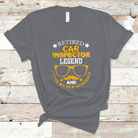 Retired Car Inspector T Shirt Legend And I Love My New Schedule - Wonder Print Shop
