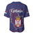 Serbia Baseball Jersey with National Map and Coat of Arms Design in Blue Red Pattern