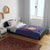 Serbia Bedding Set with National Map and Coat of Arms Design in Blue Red Pattern