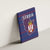 Serbia Canvas Wall Art with National Map and Coat of Arms Design in Blue Red Pattern
