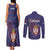 Serbia Couples Matching Tank Maxi Dress and Long Sleeve Button Shirt with National Map and Coat of Arms Design in Blue Red Pattern
