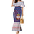 Serbia Family Matching Mermaid Dress and Hawaiian Shirt with National Map and Coat of Arms Design in Blue Red Pattern