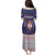Serbia Family Matching Puletasi and Hawaiian Shirt with National Map and Coat of Arms Design in Blue Red Pattern