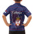 Serbia Family Matching Short Sleeve Bodycon Dress and Hawaiian Shirt with National Map and Coat of Arms Design in Blue Red Pattern