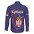 Serbia Family Matching Summer Maxi Dress and Hawaiian Shirt with National Map and Coat of Arms Design in Blue Red Pattern